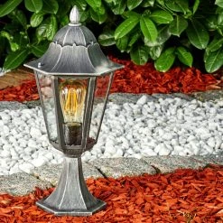 Hofstein Lignac Sockelleuchte Schwarz, Silber, 1-flammig 16 Hofstein Lignac Sockelleuchte Schwarz, Silber, 1-flammig -Günstiges Wegeleuchten Geschäft lignac sockelleuchte h3012727 do2 3