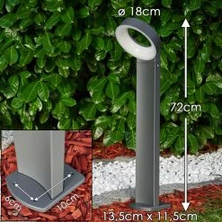 Hofstein Lusaka Wegeleuchte LED Grau, 1-flammig -Günstiges Wegeleuchten Geschäft lusaka wegeleuchte h3307007 1