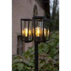 Lutec Lampen Lutec Pine Kandelaber Schwarz, 3-flammig