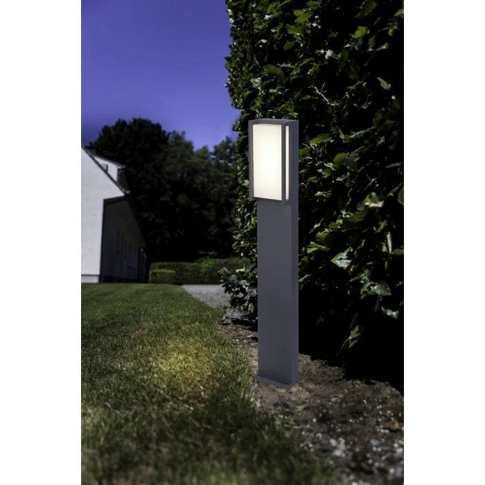 Lutec Lampen Lutec QUBO Wegeleuchte LED Anthrazit, 1-flammig 5 Lutec Lampen Lutec QUBO Wegeleuchte LED Anthrazit, 1-flammig – Bild 3