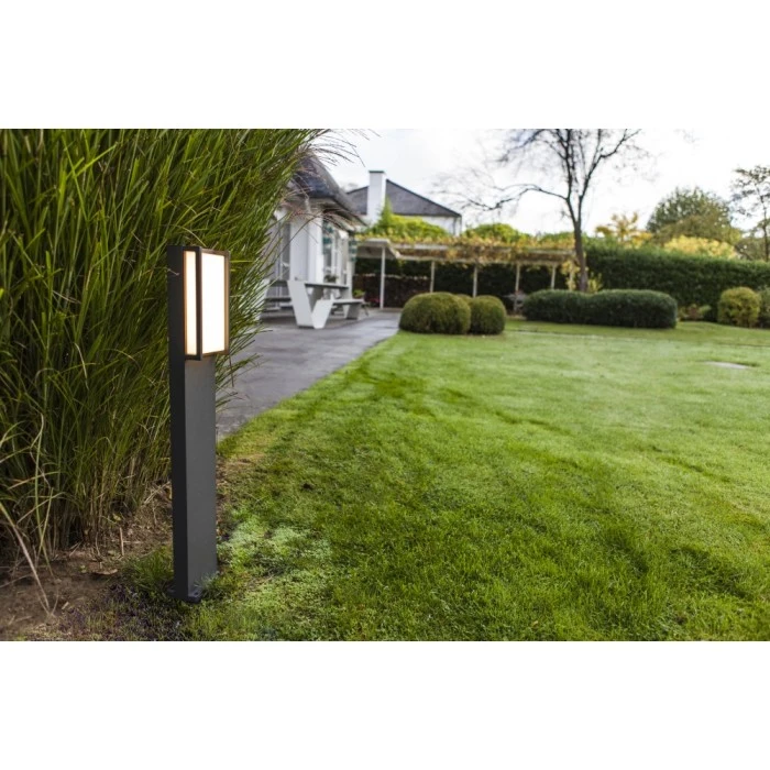 Lutec Lampen Lutec QUBO Wegeleuchte LED Anthrazit, 1-flammig 7 Lutec Lampen Lutec QUBO Wegeleuchte LED Anthrazit, 1-flammig – Bild 5