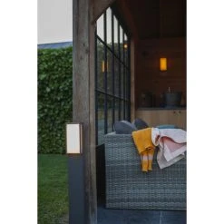 Lutec Lampen Lutec Qubo Wegeleuchte LED Anthrazit, 1-flammig, Farbwechsler -Günstiges Wegeleuchten Geschäft lutec qubo wegeleuchte 7193003118 5