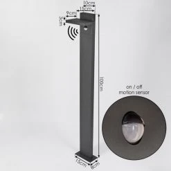 Hofstein Lyckan Wegeleuchte LED Anthrazit, 1-flammig, Bewegungsmelder -Günstiges Wegeleuchten Geschäft lyckan wegeleuchte h3447055 3