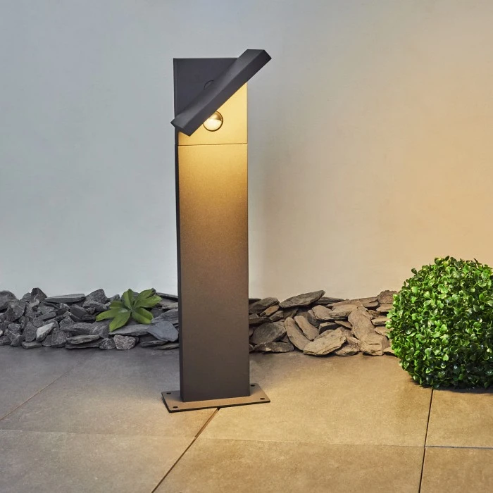 Hofstein Lyckan Wegeleuchte LED Anthrazit, 1-flammig, Bewegungsmelder 9 Hofstein Lyckan Wegeleuchte LED Anthrazit, 1-flammig, Bewegungsmelder – Bild 7