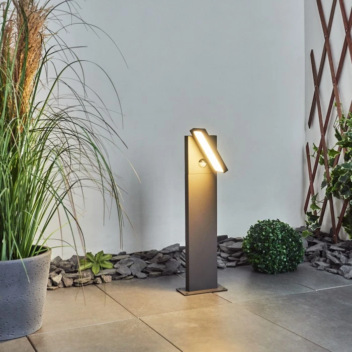 Hofstein Lyckan Wegeleuchte LED Anthrazit, 1-flammig, Bewegungsmelder 11 Hofstein Lyckan Wegeleuchte LED Anthrazit, 1-flammig, Bewegungsmelder – Bild 9