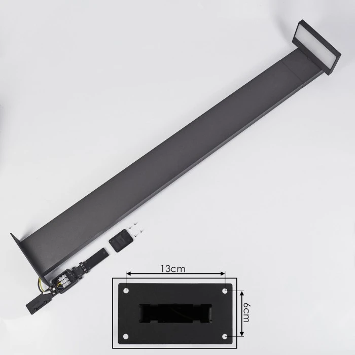 Hofstein Lyckan Wegeleuchte LED Anthrazit, 1-flammig 7 Hofstein Lyckan Wegeleuchte LED Anthrazit, 1-flammig – Bild 5