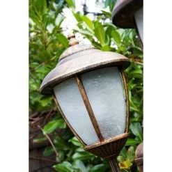 Hofstein Madrid Kandelaber Braun, Gold, 2-flammig -Günstiges Wegeleuchten Geschäft madrid kandelaber h158 3