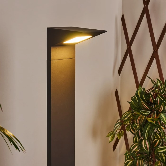 Hofstein Matlava Wegeleuchte LED Anthrazit, 1-flammig 11 Hofstein Matlava Wegeleuchte LED Anthrazit, 1-flammig – Bild 9