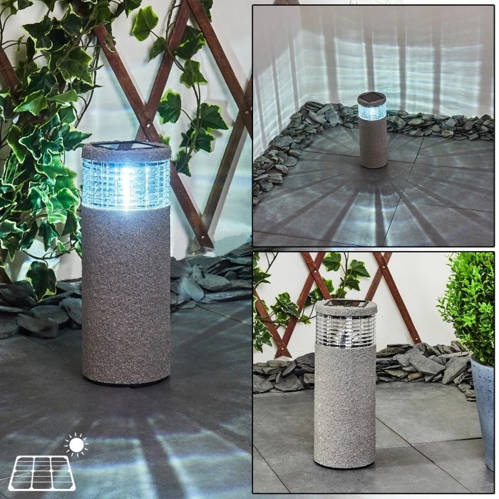 Hofstein Mesabolo Solarleuchte LED Schwarz, Grau, 1-flammig 3 Hofstein Mesabolo Solarleuchte LED Schwarz, Grau, 1-flammig