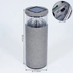 Hofstein Mesabolo Solarleuchte LED Schwarz, Grau, 1-flammig 19 Hofstein Mesabolo Solarleuchte LED Schwarz, Grau, 1-flammig -Günstiges Wegeleuchten Geschäft mesabolo solarleuchte h3394625 3