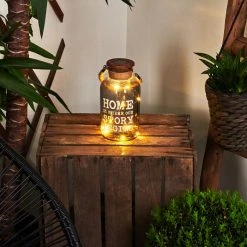 Hofstein Moliitsi Solarleuchte LED Braun, Rauchfarben, 10-flammig -Günstiges Wegeleuchten Geschäft moliitsi solarleuchte h3425558 10