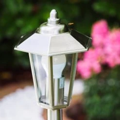 Hofstein Moskau Wegeleuchte Edelstahl, 1-flammig -Günstiges Wegeleuchten Geschäft moskau wegeleuchte h408 do1 11