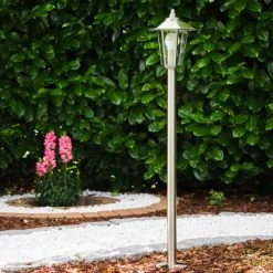 Hofstein Moskau Wegeleuchte Edelstahl, 1-flammig -Günstiges Wegeleuchten Geschäft moskau wegeleuchte h408 do1 9