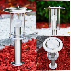 Hofstein Mulo Wegeleuchte Edelstahl, 1-flammig