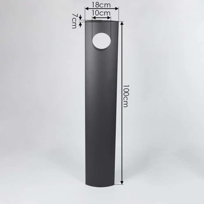 Hofstein Narunteno Wegeleuchte LED Anthrazit, 1-flammig 6 Hofstein Narunteno Wegeleuchte LED Anthrazit, 1-flammig – Bild 4