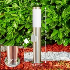 Hofstein Norburg Sockelleuchte Edelstahl, 1-flammig 15 Hofstein Norburg Sockelleuchte Edelstahl, 1-flammig -Günstiges Wegeleuchten Geschäft norburg sockelleuchte h3291726 do1 1