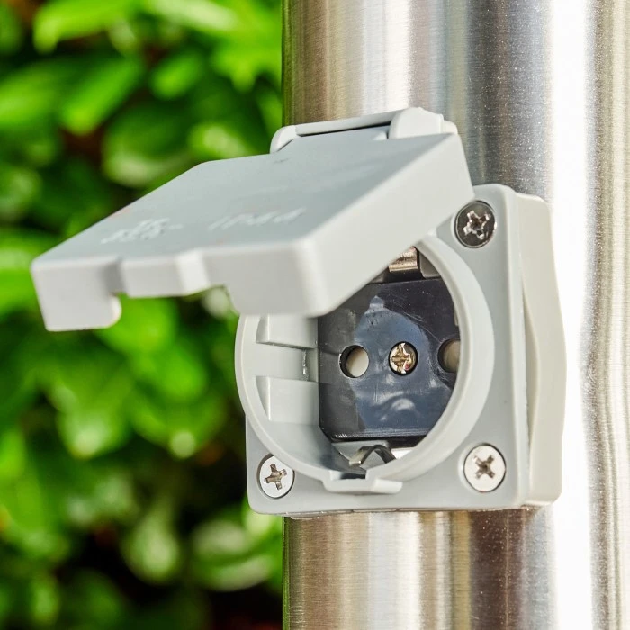 Hofstein Norburg Sockelleuchte Edelstahl, 1-flammig 13 Hofstein Norburg Sockelleuchte Edelstahl, 1-flammig – Bild 11