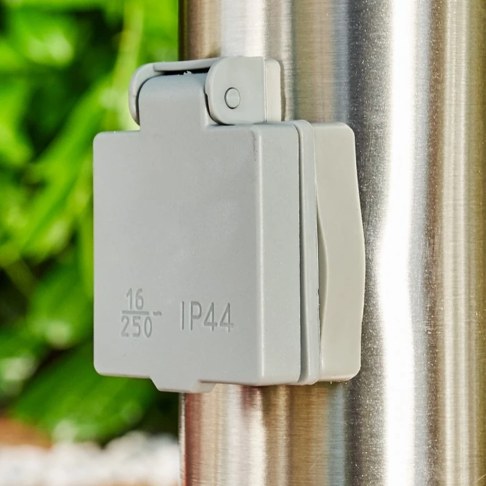 Hofstein Norburg Sockelleuchte Edelstahl, 1-flammig 11 Hofstein Norburg Sockelleuchte Edelstahl, 1-flammig – Bild 9