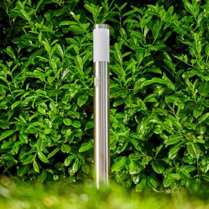 Hofstein Norburg Wegeleuchte Edelstahl, 1-flammig, Bewegungsmelder 6 Hofstein Norburg Wegeleuchte Edelstahl, 1-flammig, Bewegungsmelder – Bild 4