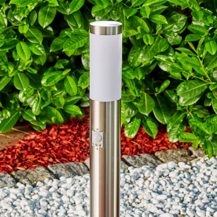 Hofstein Norburg Wegeleuchte Edelstahl, 1-flammig, Bewegungsmelder 8 Hofstein Norburg Wegeleuchte Edelstahl, 1-flammig, Bewegungsmelder – Bild 6