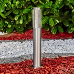 Hofstein Noreaz Sockelleuchte LED Chrom, 1-flammig -Günstiges Wegeleuchten Geschäft noreaz sockelleuchte h3304662 do1 2