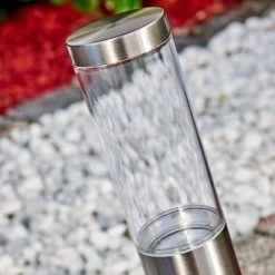 Hofstein Noreaz Sockelleuchte LED Chrom, 1-flammig -Günstiges Wegeleuchten Geschäft noreaz sockelleuchte h3304662 do1 3