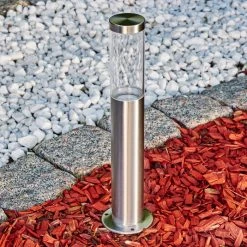 Hofstein Noreaz Sockelleuchte LED Chrom, 1-flammig -Günstiges Wegeleuchten Geschäft noreaz sockelleuchte h3304662 do1 6