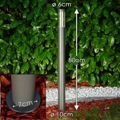 Hofstein Noreaz Wegeleuchte LED Anthrazit, 1-flammig -Günstiges Wegeleuchten Geschäft noreaz wegeleuchte h3306987 1