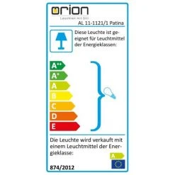 Orion Außensockelleuchte Messing, Gold, Transparent, Klar -Günstiges Wegeleuchten Geschäft orion aussensockelleuchte al11 1121 1patina 5