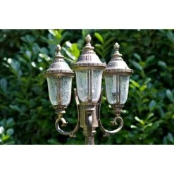 Orion Kandelaber Schwarz-Gold, 3-flammig -Günstiges Wegeleuchten Geschäft orion kandelaber al11 1123 3patina 3