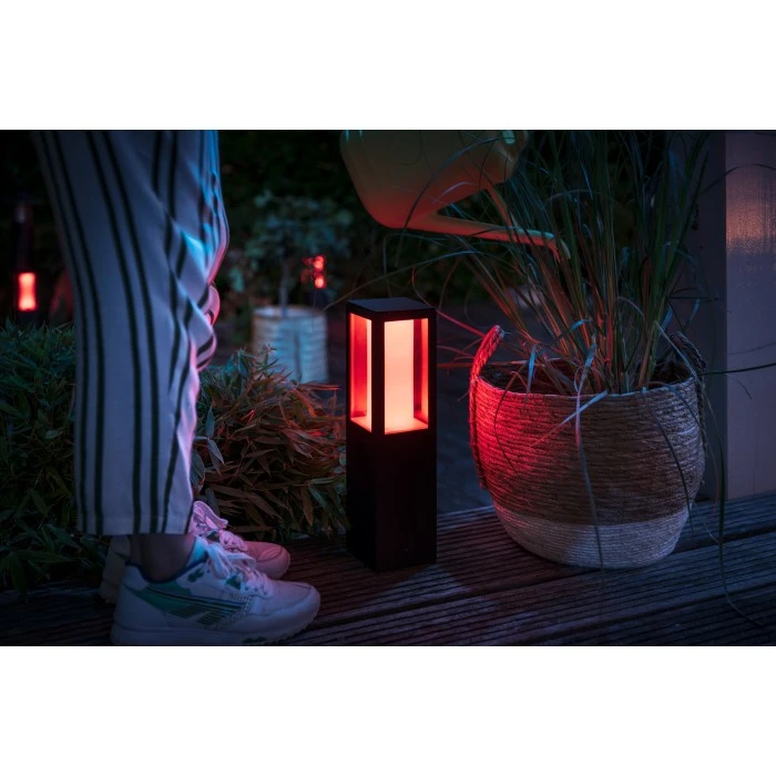 Philips Leuchten Philips Hue Ambiance White & Color Impress Sockelleuchte LED Schwarz, 1-flammig, Farbwechsler 5 Philips Leuchten Philips Hue Ambiance White & Color Impress Sockelleuchte LED Schwarz, 1-flammig, Farbwechsler – Bild 3