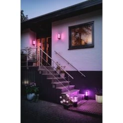 Philips Leuchten Philips Hue Impress Sockelleuchte Basis-Set LED Schwarz, 1-flammig, Farbwechsler -Günstiges Wegeleuchten Geschäft philips hue impress sockelleuchte basis set 8718696171745 12