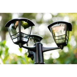 Philips Leuchten Philips myGarden CREEK Kandelaber Schwarz, Transparent, Klar, 3-flammig -Günstiges Wegeleuchten Geschäft philips mygarden creek kandelaber 153853016 do1 10