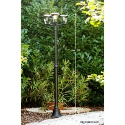 Philips Leuchten Philips myGarden CREEK Kandelaber Schwarz, Transparent, Klar, 3-flammig -Günstiges Wegeleuchten Geschäft philips mygarden creek kandelaber 153853016 do1 2