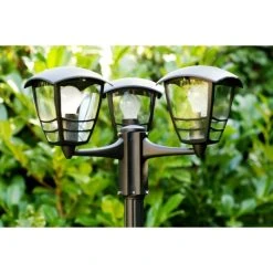 Philips Leuchten Philips myGarden CREEK Kandelaber Schwarz, Transparent, Klar, 3-flammig -Günstiges Wegeleuchten Geschäft philips mygarden creek kandelaber 153853016 do1 4