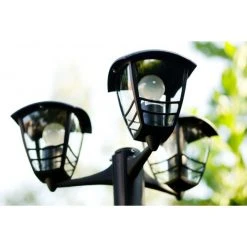 Philips Leuchten Philips myGarden CREEK Kandelaber Schwarz, Transparent, Klar, 3-flammig -Günstiges Wegeleuchten Geschäft philips mygarden creek kandelaber 153853016 do1 9