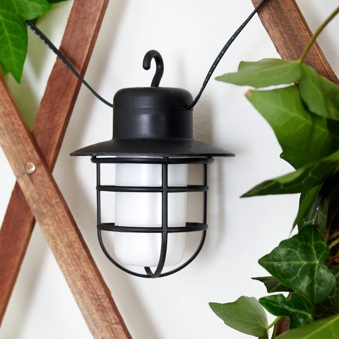 Hofstein Pozzuoli Solar-Lichterkette LED Schwarz, Weiß, 10-flammig 6 Hofstein Pozzuoli Solar-Lichterkette LED Schwarz, Weiß, 10-flammig – Bild 4