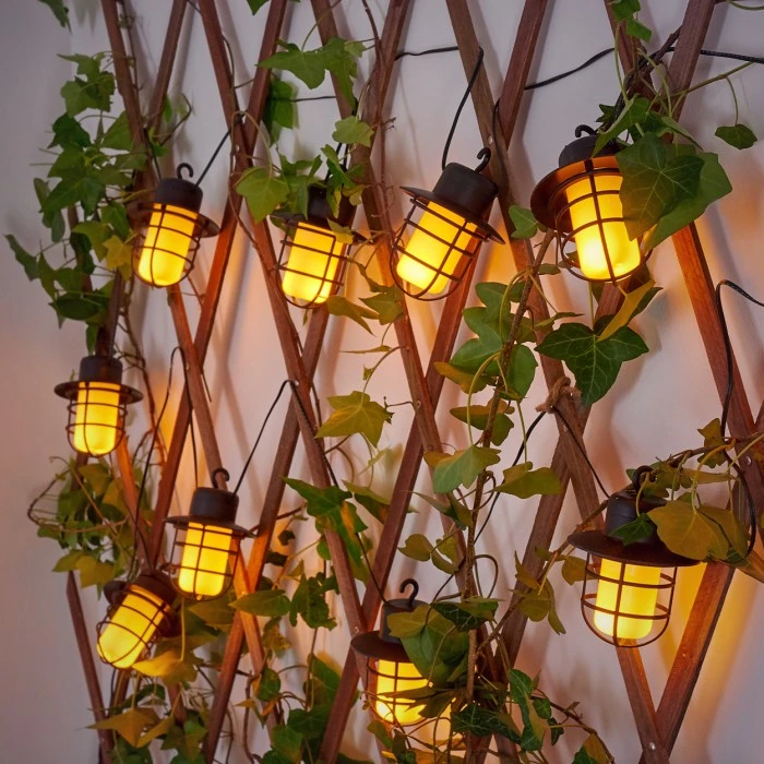 Hofstein Pozzuoli Solar-Lichterkette LED Schwarz, Weiß, 10-flammig 7 Hofstein Pozzuoli Solar-Lichterkette LED Schwarz, Weiß, 10-flammig – Bild 5