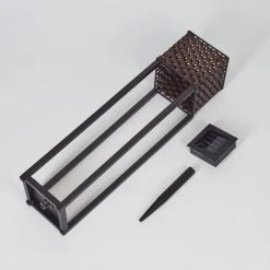 Hofstein Quarrata Solar-Wegeleuchte LED Schwarz, Braun, 1-flammig -Günstiges Wegeleuchten Geschäft quarrata solar wegeleuchte h3428924 4