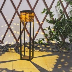 Hofstein Quarrata Solar-Wegeleuchte LED Schwarz, Braun, 1-flammig -Günstiges Wegeleuchten Geschäft quarrata solar wegeleuchte h3428924 6