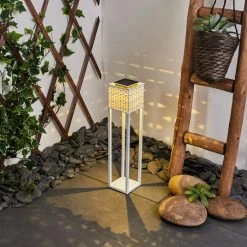 Hofstein Quarrata Solar-Wegeleuchte LED Weiß, 1-flammig -Günstiges Wegeleuchten Geschäft quarrata solar wegeleuchte h3428931 8