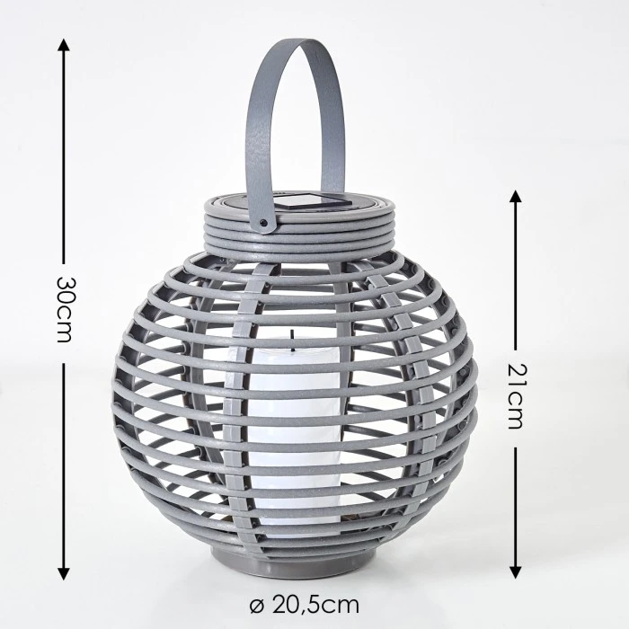 Hofstein Rehovot Solarleuchte LED Grau, 1-flammig 4 Hofstein Rehovot Solarleuchte LED Grau, 1-flammig – Bild 2