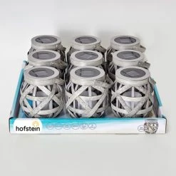Hofstein Roanoke 9er Set Solarleuchte LED Grau, 1-flammig -Günstiges Wegeleuchten Geschäft roanoke 9er set solarleuchte h3371404 10