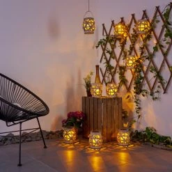 Hofstein Roanoke 9er Set Solarleuchte LED Grau, 1-flammig -Günstiges Wegeleuchten Geschäft roanoke 9er set solarleuchte h3371404 2