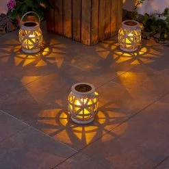 Hofstein Roanoke 9er Set Solarleuchte LED Grau, 1-flammig -Günstiges Wegeleuchten Geschäft roanoke 9er set solarleuchte h3371404 5