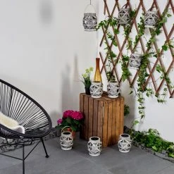 Hofstein Roanoke 9er Set Solarleuchte LED Grau, 1-flammig -Günstiges Wegeleuchten Geschäft roanoke 9er set solarleuchte h3371404 7