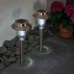 Hofstein Rovigo Solarleuchte LED Nickel-Matt, 1-flammig 18 Hofstein Rovigo Solarleuchte LED Nickel-Matt, 1-flammig -Günstiges Wegeleuchten Geschäft rovigo solarleuchte h3371220 2