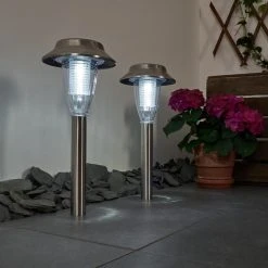 Hofstein Rovigo Solarleuchte LED Nickel-Matt, 1-flammig 20 Hofstein Rovigo Solarleuchte LED Nickel-Matt, 1-flammig -Günstiges Wegeleuchten Geschäft rovigo solarleuchte h3371220 4