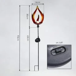 Hofstein Rovinj Solarleuchte LED Rot, Gelb, Schwarz, 10-flammig 17 Hofstein Rovinj Solarleuchte LED Rot, Gelb, Schwarz, 10-flammig -Günstiges Wegeleuchten Geschäft rovinj solarleuchte h3425664 3