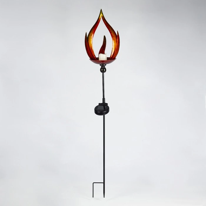 Hofstein Rovinj Solarleuchte LED Rot, Gelb, Schwarz, 10-flammig 10 Hofstein Rovinj Solarleuchte LED Rot, Gelb, Schwarz, 10-flammig – Bild 8